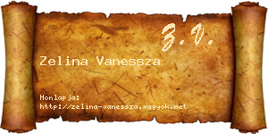 Zelina Vanessza névjegykártya